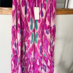 dylan Pink and Purple Maxi Skirt